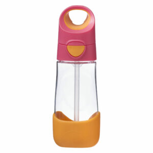 Butelka dla dzieci tritanowa ze słomką, b.box, 450 ml, Strawberry Shake