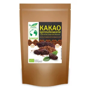 Ekologiczne kakao sproszkowane o obniżonej zawartości tłuszczu 200 g - BIO PLANET