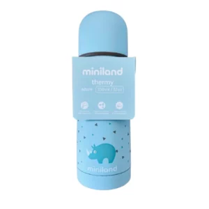 Termos dla dzieci na napoje Miniland, 350 ml, niebiski - nosorożec
