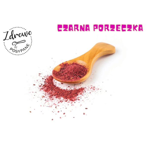 owoce liofilizowane czarna porzeczka w proszku