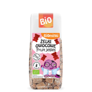 BIO Żelki owocowe bez dodatku cukru bezglutenowe 75 g - BIOMINKI